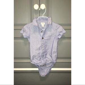 Baby boys button up onesies